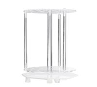 Support Rotatif pour Tubes à Essai en Acrylique, Lavable | Rangement Stable pour Chimie et Laboratoire, Réutilisable, Format Compact, Adapté aux Essais
