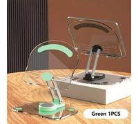Support Rotatif Transparent,Plaque Acrylique,Bureau,Téléphone Portable,Tablette,Réglage Universel Pliable En Direct,Support D'ordinateur.Green.