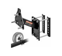 Support Roue de Secours Remorque, Porte-pneu de Secours de Remorque Capacité 73 kg Accessoires Nombreux pour Plupart des Roues