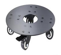 Support roulant en métal robuste pour plantes avec roulettes verrouillables pour grands pots de fleurs ronds, convient pour une utilisation en intérieur et en extérieur, mobilité fluide sur diverses