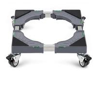 Support Roulant Machine à Laver, Socle Lave Linge avec Roulettes Verrouillables et Niveau Charge 180KG Support Machine a Laver Largeur Réglable Base Mobile pour Lave Linge, Sèche-Linge, Réfrigérateur