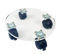 Support Roulant pour - Support pour avec Roues | Déménageur de Rond Silencieux | Rouleaux de Pot de Fleurs Ronds Robustes de 64,9 kg | Support de Pot de Fleurs en Acrylique