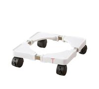 Support Roulant Réglable pour Plantes, avec Roues Universelles, pour Pots et Bouteilles de Gaz, pour Jardin Intérieur et Extérieur (WHITE)