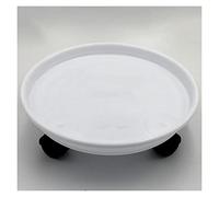 Support roulant robuste pour plantes avec roulettes - Caddy rond pour pots de fleurs d'extérieur, présentoir pour plantes en pot, support polyvalent pour plantes de jardin (A S)