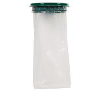 Support sac mural avec couvercle 110L vert mousse Collecmur Essentiele - - 57953
