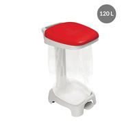 Support sac 120 L + couvercle rouge