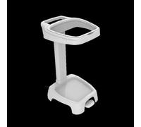 Support sacs poubelle 120 litres sans couvercle avec pédale et une roue de mobilité