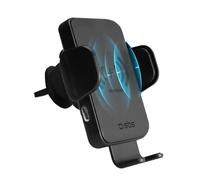 Support SBS avec charge sans fil 15W pour les smartphones iPhone, Samsung, Oppo, Xiaomi, support pour téléphone portable à charge rapide Qi, clip pour bouche d'aération, fermeture automatique