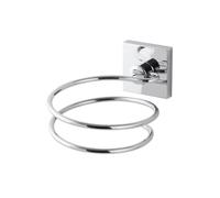 Support sèche cheveux en zinc gris chromé Mare Fackelmann