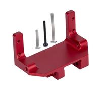 AWHAO Support Servo SCX10 III pour Modèle RC, Axe Portail AR45P avec Système 4 Maillons, Rouge