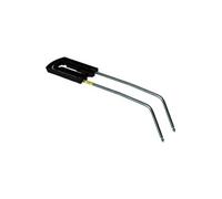 support siège vélo 58-16 cm acier/plastique argent/noir