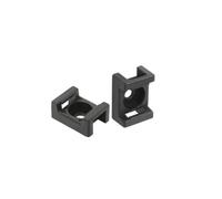 Support simple pour bride noire de 9 mm, sachet de 10