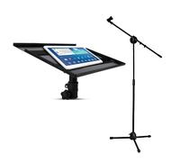 Support SLAP150 d'ordinateur portable / Tablette, pour régie + 2 Pieds Micro téléscopiques pour chant, instruments de musique