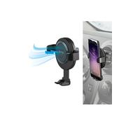 Callstel Support smartphone & chargeur intégré 2 A / 10 W compatible Qi sur grille de ventilation