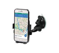 Mobilis Support voiture pour smartphone – ventouse automatique universel, rotation 360°, noir