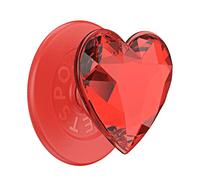 Support PopGrip Premium MagSafe Stand et Selfie Dichroic Heart Rosso Popsockets