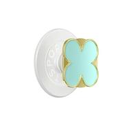 Support Smartphone PopGrip Premium Motif Enamel Clover Fixation Solide Vert