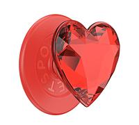 Support PopGrip Premium MagSafe Stand et Selfie Dichroic Heart Rosso Popsockets