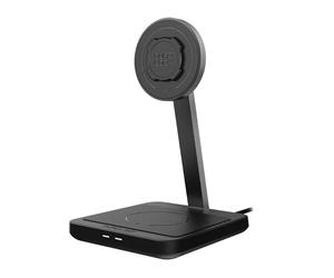 Support Smartphone Quad Lock Maison/Bureau - Double chargeur à induction MAG