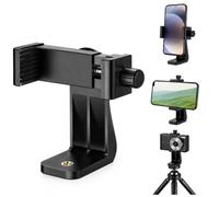 Support Smartphone Universel pour Trépied, Adaptateur Rotatif 360° pour Iphone Samsung Huawei Xiaomi Oppo, Fixation 1/4" Compatible Monopode, Perche Selfie Et Appareils De Prise De Vue 5,8-10,5 Cm