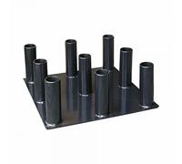 Softee Support vertical pour barre olympique 30 mm Noir