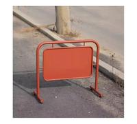 Support Sol Panneaux Publicitaires, Séparateurs Rectangulaires Double Face Extérieur avec Tapis Protection, Panneaux Séparation Autoportants Patios Jardins(Orange,110x36x80cm)