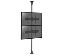 Support sol-plafond inclinable pour 2 écrans TV 32'' - 75'' - Vesa 600x400