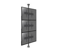 Support sol-plafond inclinable pour 3 écrans TV 32'' - 75'' - Vesa max 600x400