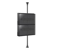 Support sol-plafond inclinable pour 4 écrans TV back to back 32'' - 75'' - Vesa max 600x400