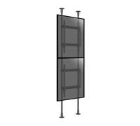 Support sol-plafond portrait pour 2 écrans TV 50'' - 82'' - Hauteur max 300cm
