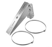 Support solaire inclinable à 30 degrés pour un panneau photovoltaïque conçu pour une installation sur poteau ou mur en utilisant des fixations en aluminium et en acier inoxydable de qualité