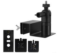 Support solaire pour caméra Arlo pour Eufy Ring - Support mural réglable en acier inoxydable pour caméra à batterie 7,2 x 6 x 8,6 cm (noir)