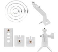 Support solaire pour caméra compatible avec Arlo pour Eufy Ring - Bras d'extension de gouttière réglable en acier inoxydable pour caméras de sécurité extérieures - Tailles 5 cm, 10 cm, 15 cm, 20 cm