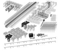 Support solaire pour toit en tuiles | Kit de montage pour 10 panneaux I Lot de crochets de toit en acier inoxydable 3 fois fixés. Pinces de rail de montage en aluminium