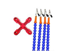 Support Soudure Flexible 4 Griffes Aluminium Réparable(Red) | 4 griffes flexibles, maintien stable, design ajustable, alliage aluminium, réparation électronique