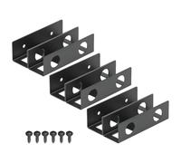 Support Sous Le Bureau - Support Sous Le Bureau En Acier Noir, Rangement Latéral Pour Bureaux, Supports De Rangement En Métal Pour Ordinateur Portable | Tampon En Silicone Anti-rayures Pour L'installa