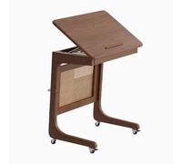 Support sous vide réversible avec roulettes - Table d'appoint en forme de C pour entrée et couloir