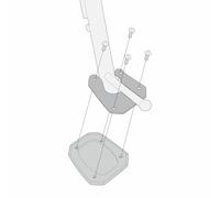 Kappa ES1192K Extension Béquille Latérale Honda NC750X 2021-2026 Aluminium