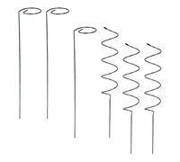 Support Spiral pour Plantes en Métal Argenté, Tuteur de Jardin