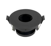 Support Spot Aluminium GU10 LED Rond Noir Orientable ø83 mm