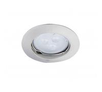 Support Spot Encastrable avec douille - Support de spot plafond de 80mm perçage 55mm finition brillante (Nickel brossé, MR16 DC12V)