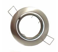 Support Spot Encastrable GU10 LED Orientable Rond INOX
