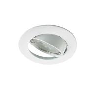 Support Spot Encastrable Plafond GU5.3 MR16 DC12V Orientable 30° Blanc Rond IP20 - perçage 75mm avec douille