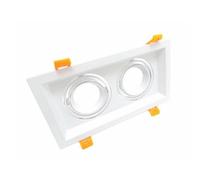 Support Spot GU10 LED Encastrable Double Projecteur - SILAMP