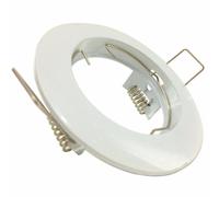 Support Spot GU10 LED Rond BLANC - SILAMP