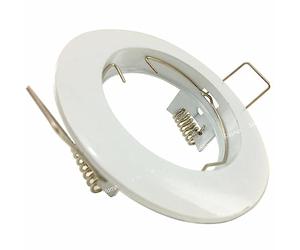 Support Spot GU10 LED Rond BLANC - SILAMP