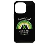 Support Squad Boho Rainbow CP Ruban de Sensibilisation Vert Coque pour iPhone 13 Pro