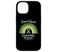 Support Squad Boho Rainbow CP Ruban de Sensibilisation Vert Coque pour iPhone 14