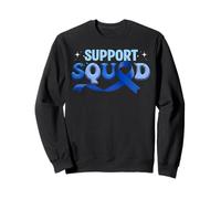 Support Squad Ruban Bleu de Sensibilisation au Cancer du côlon Sweatshirt