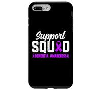 Support Squad Ruban de sensibilisation à la démence et à la maladie d'Alzheimer Violet Coque pour iPhone 7 Plus/8 Plus